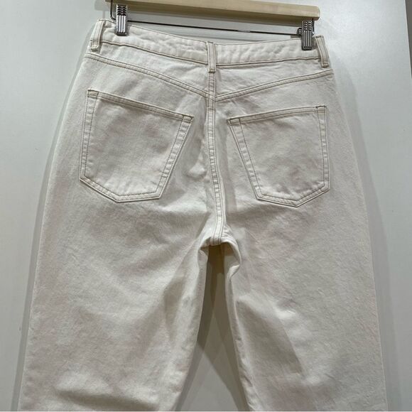 Ivory high Waisted Jeans, Topshop, Size 8 - Picture 5 of 11